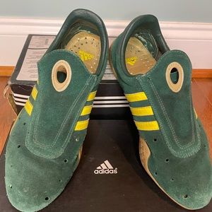 Adidas Suede Green and Yellow Sneakers